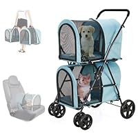 Amazon.co.jp: LPOTIUS ペットカート 多頭 上下2段式 分離型 ペット